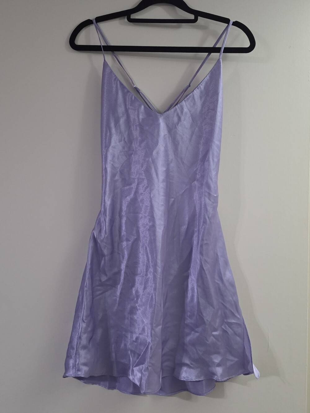Vintage 2002 Victoria's Secret Lavender Purple Satin Slip Dress